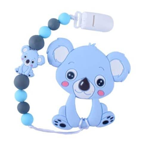 Κλιπ Πιπίλας Baby Cloud Κοάλα με Χάντρες & Ζωάκια από Σιλικόνη