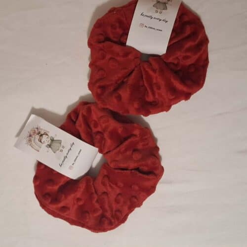 Scrunchie μαλλιών Κόκκινο