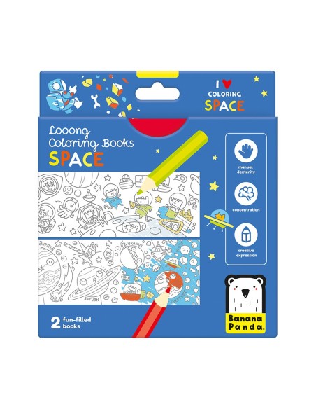 LOOONG COLORING BOOKS - I LOVE COLORING SPACE