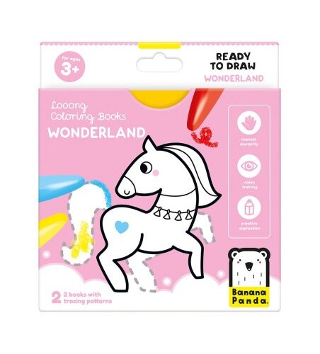 LOOONG COLORING BOOKS - READY TO DRAW WONDERLAND 3+
