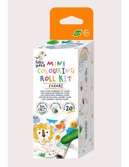 MINI COLOURING ROLL KIT SAFARI