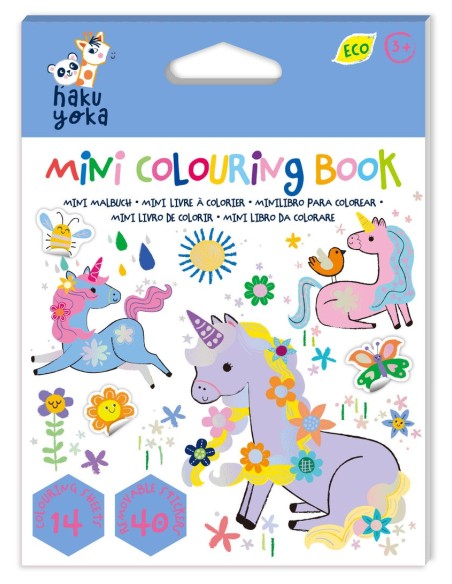 PLAY N COLOUR MINI COLOURING BOOK | UNICORN