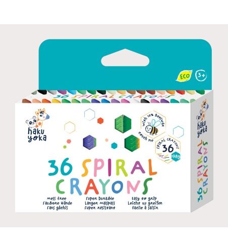 SPIRAL CRAYONS-36 COLOURS