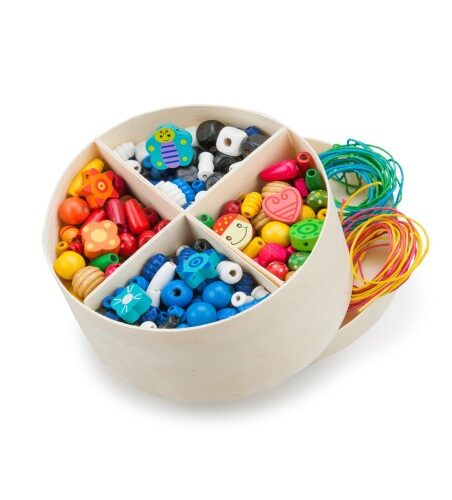 Alternative view of WOODEN LACING BEADS - 260 GRAM
